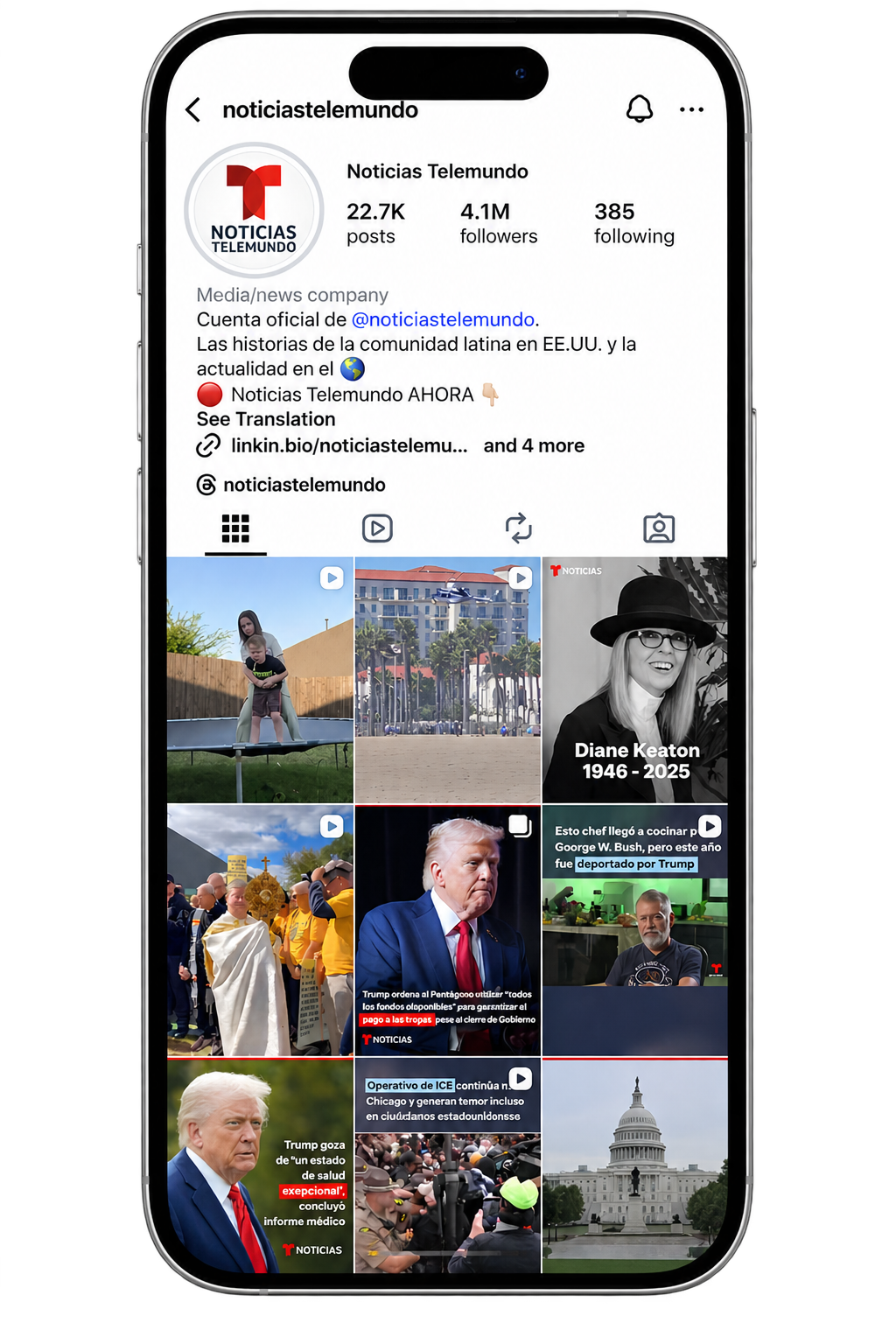 Noticias Telemundo experience