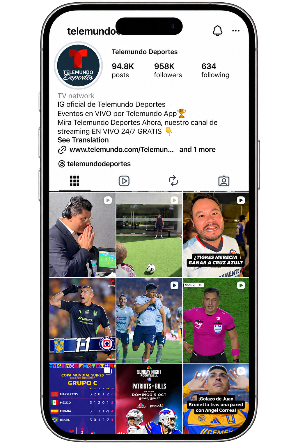 Telemundo Deportes experience